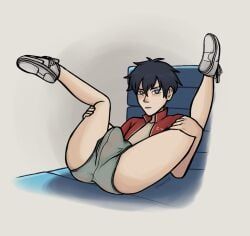 uenoyama_ritsuka_(given), given_(anime), blush, erect_penis, missionary_position