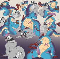 lagiacrus, leviathan_(mh), capcom, monster_hunter, mythology