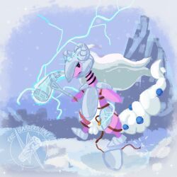 generation_6_pokemon, mega_ampharos, mega_evolution, pokemon_(species), shiny_pokemon