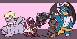 absol, banette, drake_(pokemon), generation_3_pokemon, glacia_(pokemon)