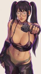 1girl,, abs,, aiming_at_viewer,, anime_style,, bangs,