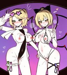 mizuhashi_parsee, yamame_kurodani, touhou, shen_bi_ren_(user_rjgy2824), 2girls