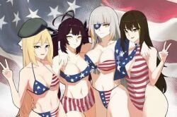 m14_(girls'_frontline), m16a1_(boss)_(girls'_frontline), m16a1_(girls'_frontline), m1_garand_(girls'_frontline), m4a1_(girls'_frontline)