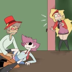 original_character, age_difference, blonde_female, caught, caught_in_the_act