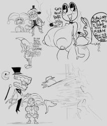 jax_(the_amazing_digital_circus), ribbit_(the_amazing_digital_circus), the_amazing_digital_circus, shrumblegumble, areolae