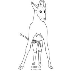 urbanhermit, 2_horns, animal_genitalia, balls, black_and_white
