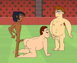 chet_(tdi), lorenzo_(tdi), sam_(tdi), the_ridonculous_race, total_drama:_revenge_of_the_island