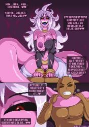 majin_android_21, countmoxi, 1boy1girl, ass, big_areola