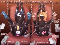 dice_(diceworks), mae_(leafywolf), leafywolf, anthro, balls