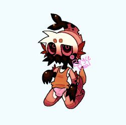shrimpo_(dandy's_world), twisted_shrimpo_(dandy's_world), aquatic, blushing, blushing_at_viewer