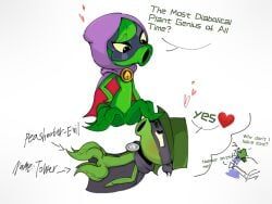 fan_character, green_shadow_(pvz), peashooter_(pvz), plants_vs_zombies, plants_vs_zombies:_heroes
