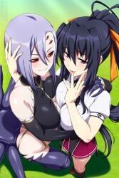 akeno_himejima, himejima_akeno, rachnera_arachnera, high_school_dxd, monster_musume_no_iru_nichijou