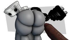 chibi-robo_(character), chibi-robo, logdoesrenders, 2boys, asking_for_it
