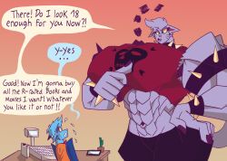 katzun, godforoth, abs, biceps, breasts
