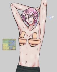 monteago_kai, fanganronpa, project:_eden's_garden, belly_button, belly_button_piercing