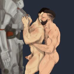arthur_maxson, paladin_danse, fallout, fallout_4, 2boys