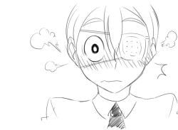 jerry_(matsu-sensei), matsu-sensei, bandage, blush, male
