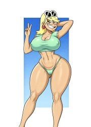 leni_loud, big_ass, big_breasts, blonde, blonde-haired_female