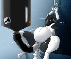 aria_(ars_machina), ars_machina, abstract_background, anthro, arms_above_head