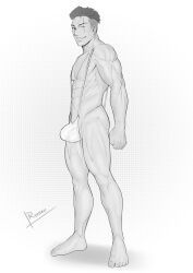 roronoa_zoro, one_piece, reiner55, 1boy, abs
