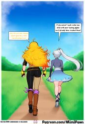 weiss_schnee, yang_xiao_long, rooster_teeth, rwby, mimipaws