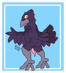 animal_genitalia, anthro, anus, avian, bird