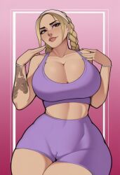 arigameplays, hereticus, big_breasts, cameltoe, slut