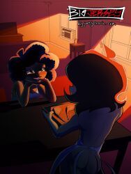 carol_pagan_(big_jersey), sunday_valentine_(big_jersey), big_jersey, bbpanzu, afro_hair