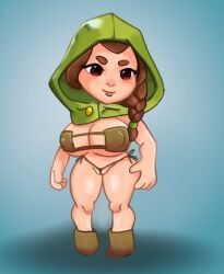 franzom, olive, big_breasts, brown_hair, cameltoe