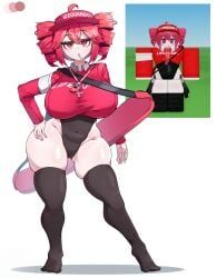 kasane_teto, roblox_avatar, roblox, utau, 1girls