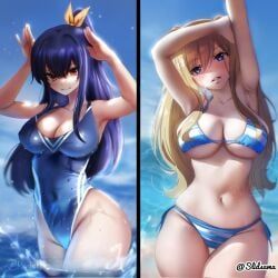 character_request, edens_zero, slidsama, 2girls, adult