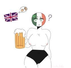 ireland_(countryhumans), united_kingdom_(countryhumans), countryhumans, countryhumans_girl, xx.canada.xx