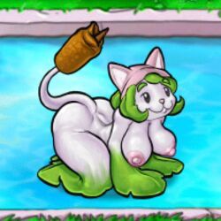 cattail_(pvz), plants_vs_zombies, waneczka228, 1girls, big_breasts