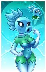 peashooter_(pvz), snow_pea_(pvz), electronic_arts, plants_vs_zombies, plants_vs_zombies_3