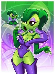 echo_pea_(pvz), peashooter_(pvz), electronic_arts, plants_vs_zombies, plants_vs_zombies_3