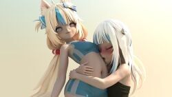 gawr_gura, sameko_saba, hololive, hololive_english, indie_virtual_youtuber