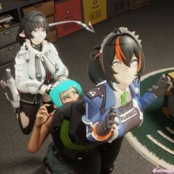 jane_doe_(zenless_zone_zero), oc, zhu_yuan, hoyoverse, zenless_zone_zero