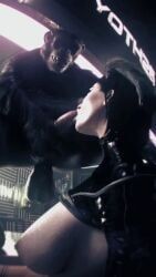srvn, 2girls, balls_on_face, bestiality, big_breasts