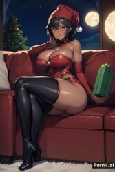 original_character, christmas, pornx.ai, 1girls, ass