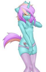 anthro, chest_tuft, clothed, clothing, equid