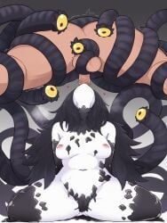 gazer_(monster_girl_encyclopedia), monster_girl_encyclopedia, yonaga_san, balls, balls_grab