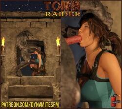 lara_croft, tomb_raider, dynamitesfm, 1boy, 1girls