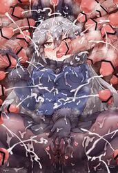 silver_fox_(kemono_friends), kemono_friends, tanaka_kusao, 25boys, blush