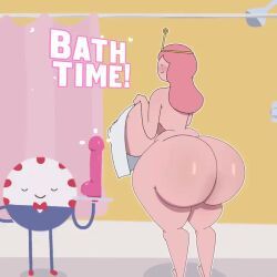 peppermint_butler, princess_bubblegum, adventure_time, francyart34, 1boy