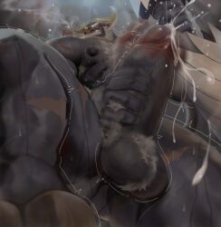 ahab_(tokyo_afterschool_summoners), tokyo_afterschool_summoners, dsharp_k, anthro, balls