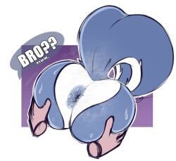 anus, ass, hand_on_ass, skunk, skunk_tail