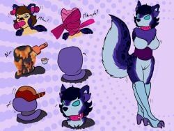 sandentwins, animal_humanoid, armless, bdsm, black_hair