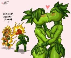 fire_peashooter_(pvz), peablaze_(leafpaw), peashooter_(pvz), repeater_(pvz), sunflower_(pvz)