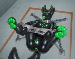 100racs, anthro, anthro_doll_hood, bdsm, black_bodysuit