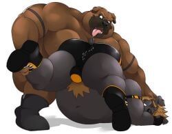 anthro, bodily_fluids, canid, canine, canis
